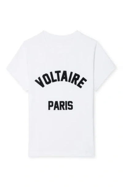 Zadig & Voltaire Alys Voltaire Paris Cotton Graphic T-shirt