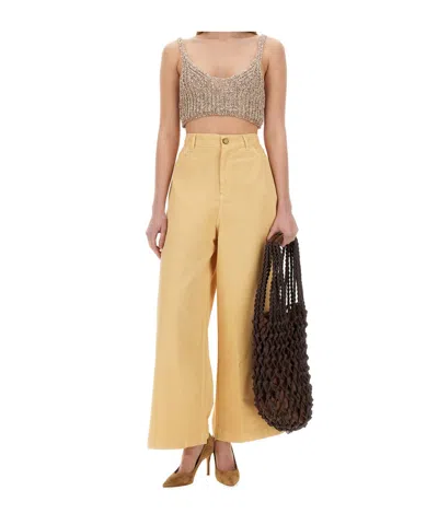 Alysi Superflare Sporty Trousers In Yellow