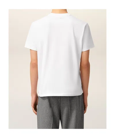 Ami Alexandre Mattiussi Ami Paris Men Ami De Coeur T-shirt In Organic Cotton Jersey In White