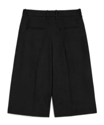 Jil Sander Wool Canvas Bermuda Shorts