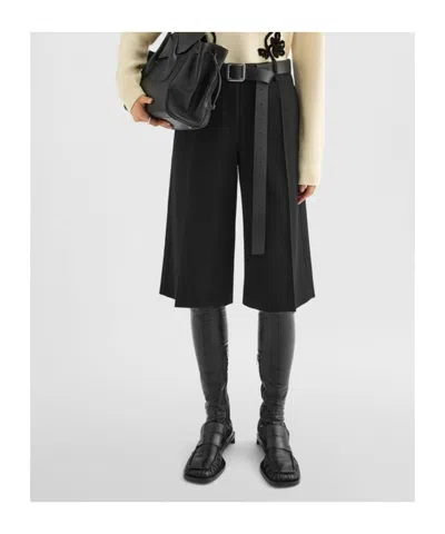Jil Sander Wool Canvas Bermuda Shorts
