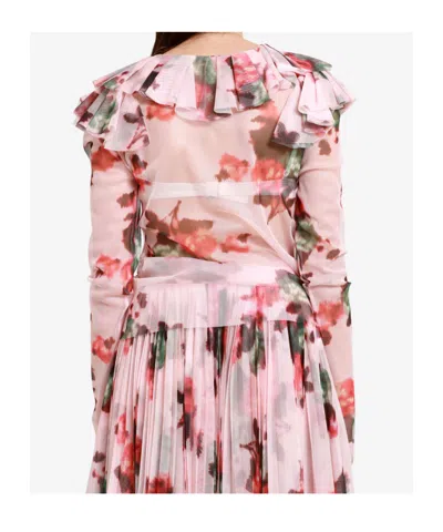 Philosophy Di Lorenzo Serafini Printed Tulle Blouse In Multi
