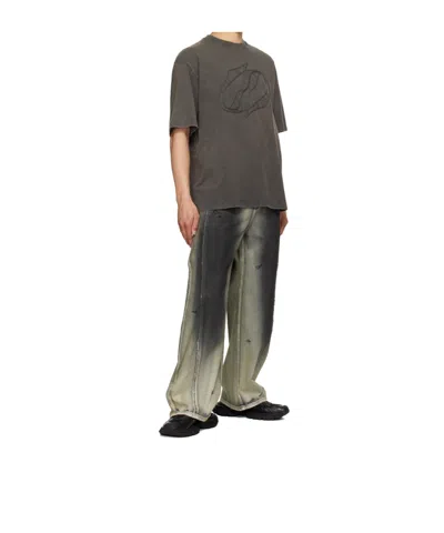 We11 Done Short Sleeve T-shirt In Gray