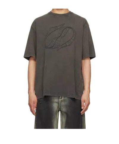 We11 Done Short Sleeve T-shirt In Gray