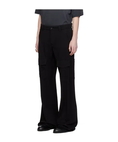 Alexander Mcqueen Pants With T-bar Belt In Black