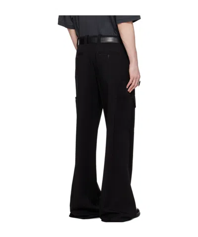 Alexander Mcqueen Pants With T-bar Belt In Black