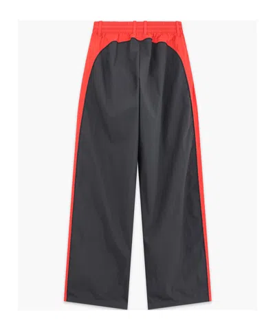 We11 Done Sheldon Color Block Track Pants In Gray