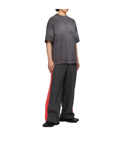 We11 Done Sheldon Color Block Track Pants In Gray