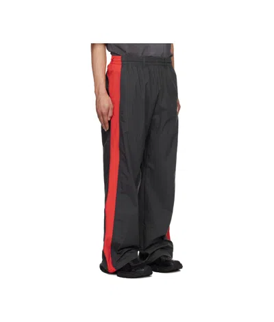 We11 Done Sheldon Color Block Track Pants In Gray