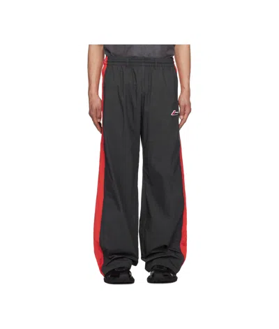 We11 Done Sheldon Color Block Track Pants In Gray