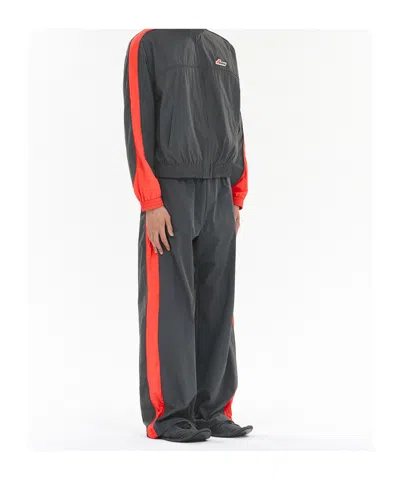 We11 Done Sheldon Color Block Track Pants In Gray