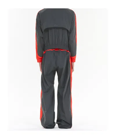 We11 Done Sheldon Color Block Track Pants In Gray