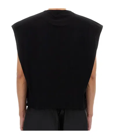 Rick Owens X Champion Cropped Micro Tatlin T-shirt In Black