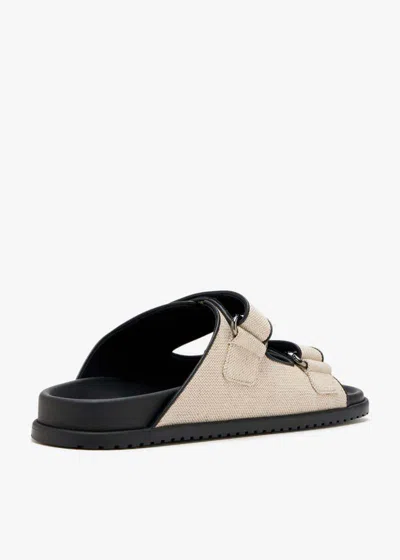 Dolce & Gabbana Open Toe Fabric Detail Slipper