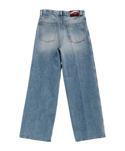 Gucci Wide-leg Jeans For Women In Blue