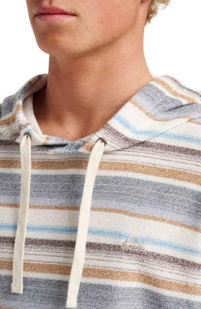 Quiksilver Great Otway Stripe Hoodie In Gray