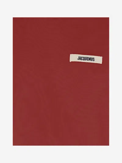 Jacquemus Le Hoodie Gros Grain Sweatshirt In Red