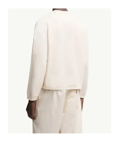 Moncler Sweat En Coton X Gilga Farm By Donald Glover In Neutral