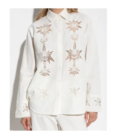 Zadig & Voltaire Embroidered Detail Shirt In White