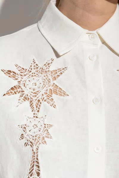 Zadig & Voltaire Embroidered Detail Shirt In White