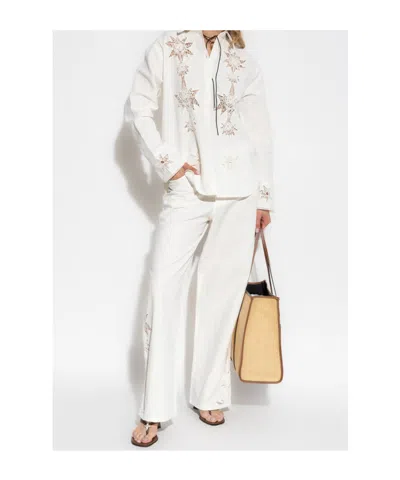 Zadig & Voltaire Embroidered Detail Shirt In White