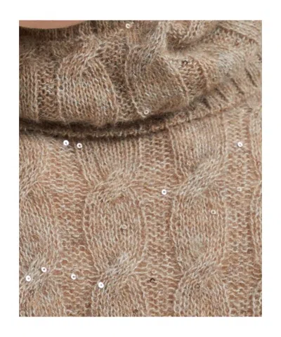 Brunello Cucinelli Dazzling Cable Sweatshirt
