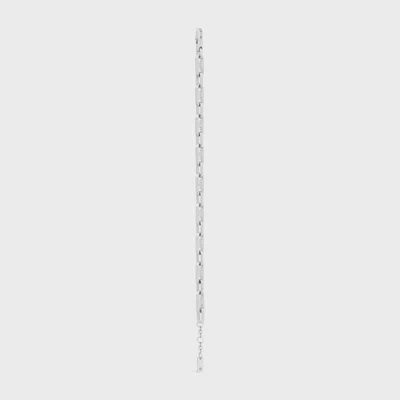 Celine Triomphe Small Octagon Bracelet In Brass With Rhodium Finish