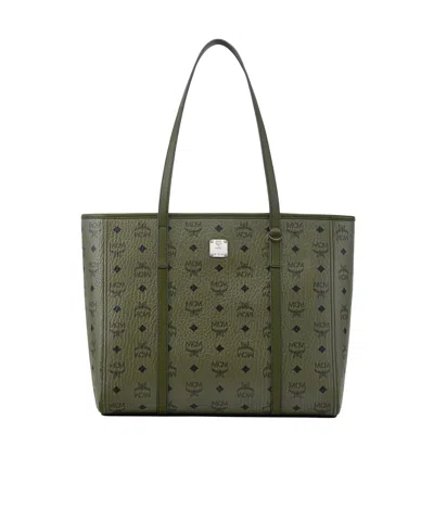 Mcm Toni Top-zip Shopper In Visetos