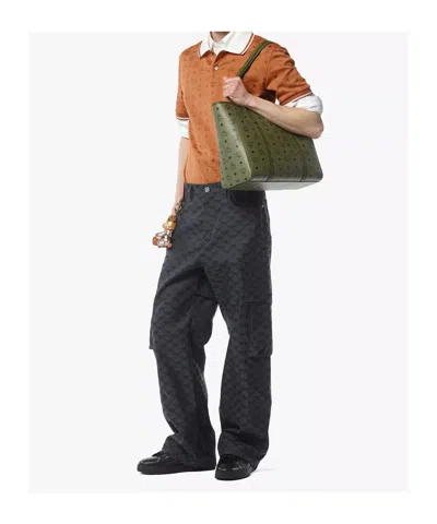 Mcm Toni Top-zip Shopper In Visetos
