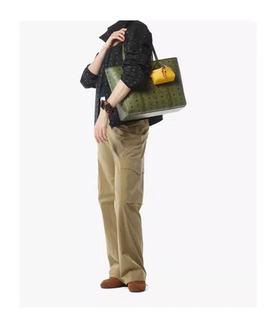 Mcm Toni Top-zip Shopper In Visetos