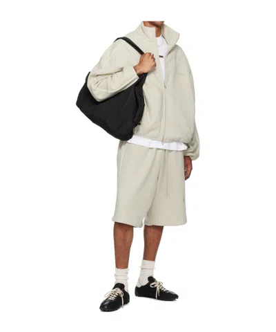 Essentials Beige Basketball Fleece Shorts In Neutral