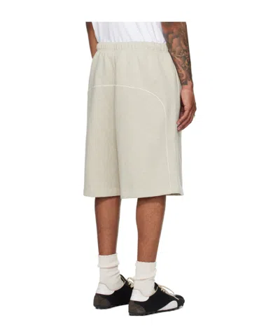Essentials Beige Basketball Fleece Shorts In Neutral