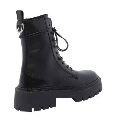 Vic Matie Round Toe Ankle Boots In Black