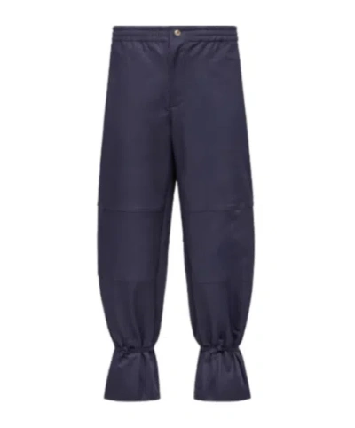 Moncler Pantalon En Gabardine De Coton X Gilga Farm By Donald Glover In Blue