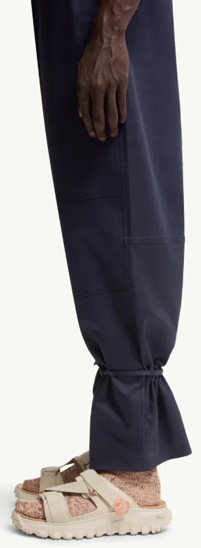 Moncler Pantalon En Gabardine De Coton X Gilga Farm By Donald Glover In Blue