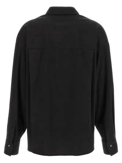Brunello Cucinelli V-neck Shirt Monile Shirt And Blouse Black In Black
