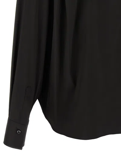 Brunello Cucinelli V-neck Shirt Monile Shirt And Blouse Black In Black