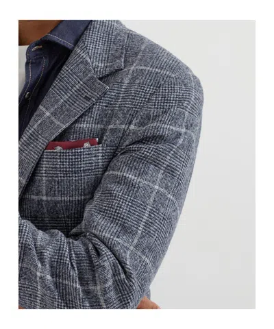 Brunello Cucinelli Single-breasted Blazer In Gray