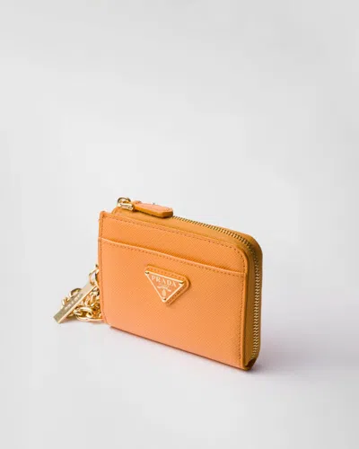 Prada Small Saffiano Leather Zipper Wallet