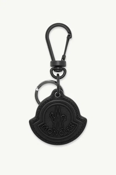 Moncler Logo Leather Key Ring