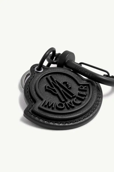 Moncler Logo Leather Key Ring