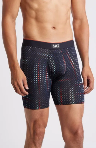 Saxx Multisport Performance Mesh Boxer Briefs In Blue