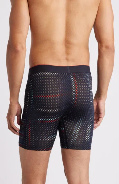 Saxx Multisport Performance Mesh Boxer Briefs In Blue