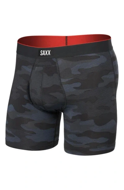 Saxx Multisport Performance Mesh Boxer Briefs In Gray