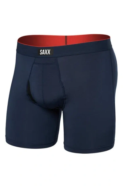 Saxx Multisport Performance Mesh Boxer Briefs In Blue