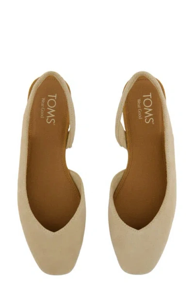 Toms Alene Slingback Half D'orsay Flat In Gray