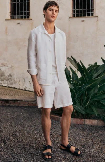 Mango Men's Linen Lyocell Slim-fit Bermuda Shorts