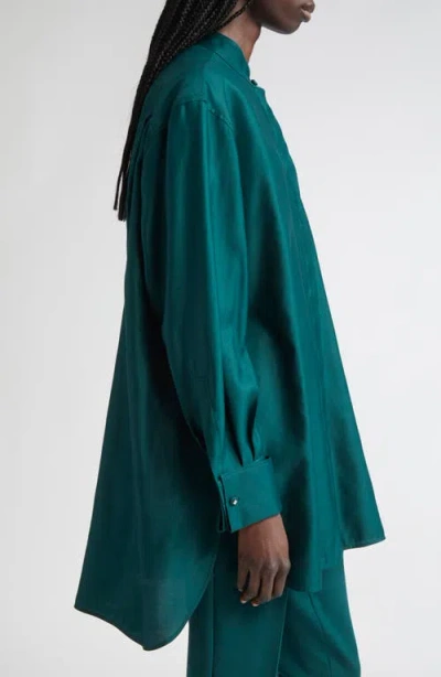Max Mara Anta Oversize Cotton Sateen Button-up Shirt