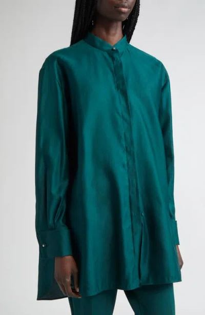 Max Mara Anta Oversize Cotton Sateen Button-up Shirt