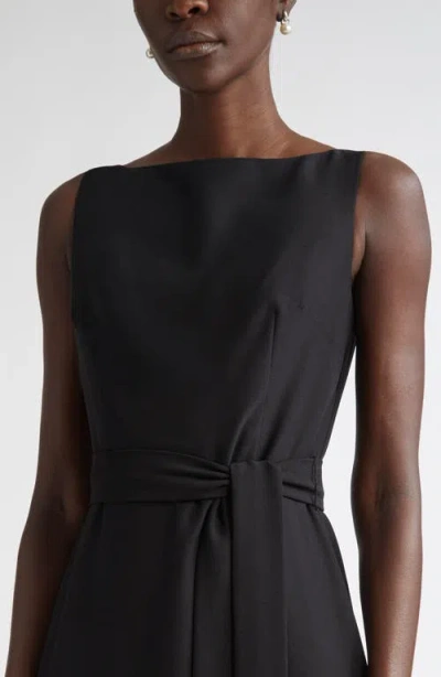 St John St. John Collection Audrey Fringe Sleeveless Belted Gown